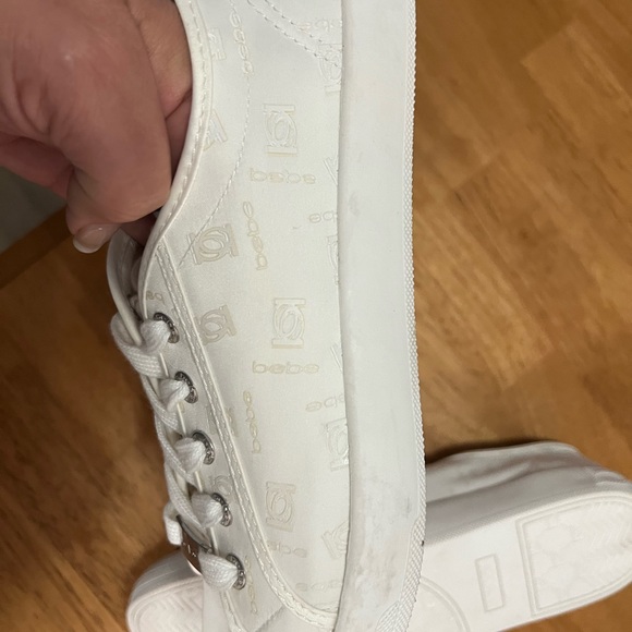 Bebe Logo Tennis Shoes, Sz 11 - Picture 3 of 4